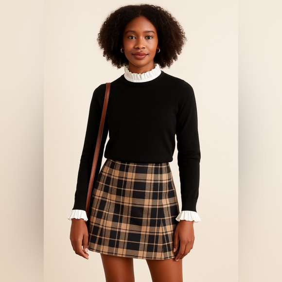 Vila Milano Sweaters - VILA MILANO SWEATER with White Trim Size Medium